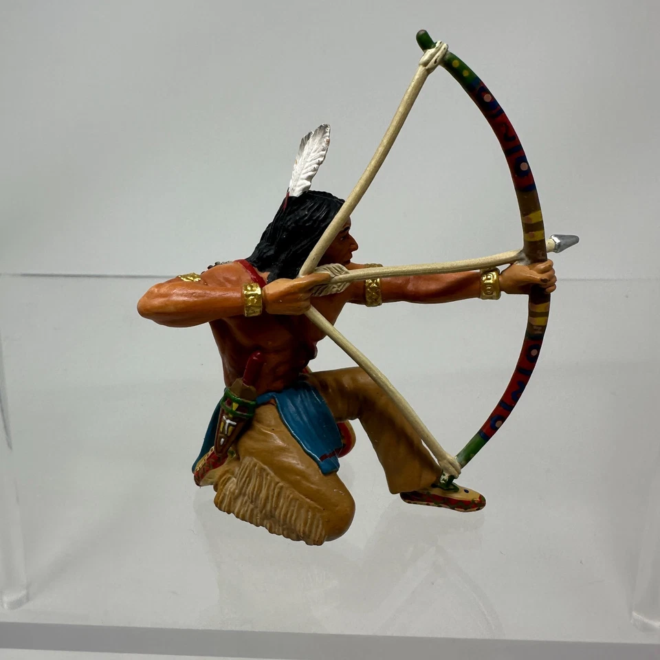 Figura india Schleich Wild West Sioux Archer arrodillada 70305 2005 Foto 4 de 4
