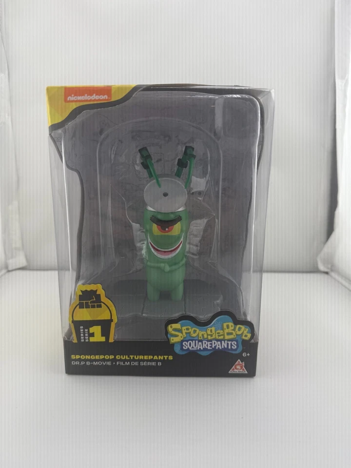 FIGURA DE VINILO PLANKTON DR. P PELÍCULA B BOB ESPONJA PANTALONES CUADRADOS GRUPO ALFA ESPONJA Foto 3 de 4