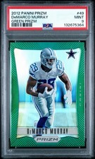 2012 Panini Prizm DeMarco Murray Green Prizm #49 PSA  9 Cowboys
