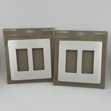 Lutron Claro CW-2-WH - 2 Gang Wallplate - White - Lot of 2