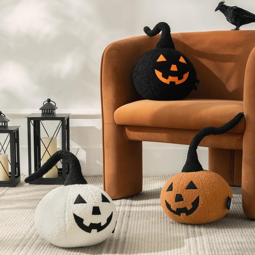 Halloween Zucca Lanterna Cuscino Decorativo per Decorazione Festiva - Foto 6 di 6