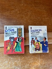 Lot of Prof Hoyle Series 1 6 MOVIE  POLITICAL Trivia Card Game - includes both