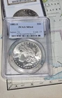 1881 S Morgan Silver Dollar $1 PCGS Certified  90% Silver