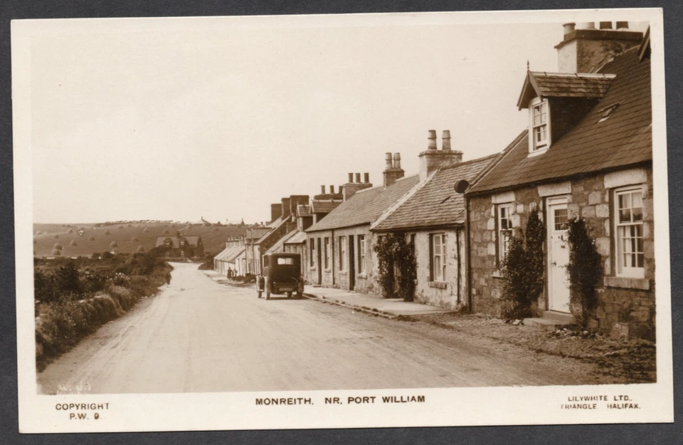 Postcard Monreith nr Port William Dumfries and Galloway Scotland early RP - Image 1 of 2