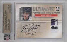 2007 ITG Ultimate Memorabilia 8th Edition 13/19 Michael Del Zotto Patch Auto 0c3