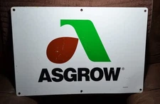 VTG 1963  Asgrow Dekalb 2-Sided Metal Sign 24 x 16 ¼  Flying Ear Corn