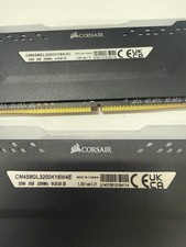 16GB KIT 8GB X 2 PC4-3200 1.35v VER 3.31 CM4S8GL3200K16W4E VENGEANCE PRO