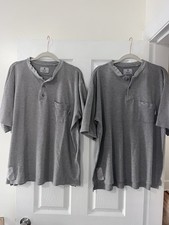 Tyndale Flame Resistant Cotton Blend Gray Work Shirts XL Set of 2