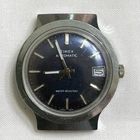 Vintage 1978 Timex Men’s Automatic Mechanical Watch Blue Dial Date 46650 10878