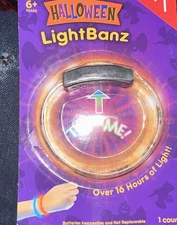NEW Target Halloween Glow in Dark Light Up Child Bracelet Wristband Fright Banz 