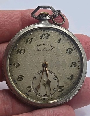 Vintage Cortebert Pocket Watch Cal 518 Running For Repairs