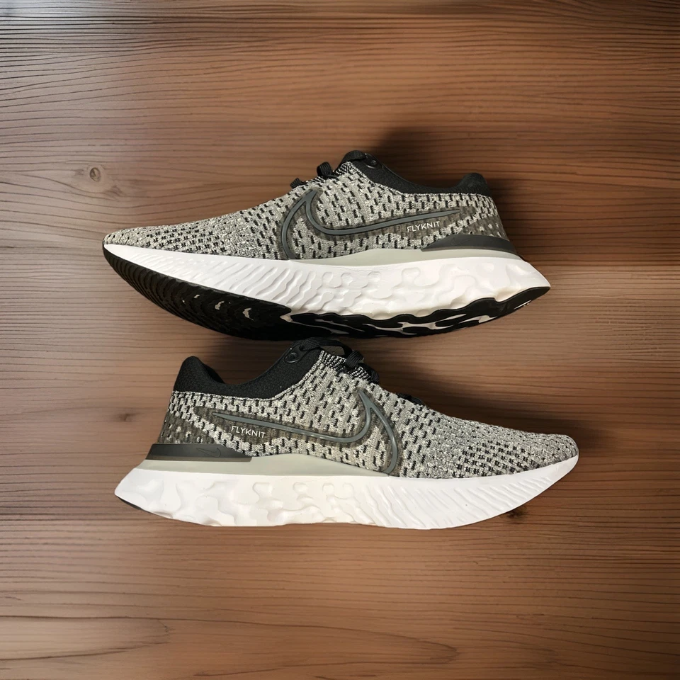 NIB Nike React Infinity Run FK 3 Black Smoke Gray Shoe Men’s Sz 10.5 DH5392-006 - Image 2 of 4