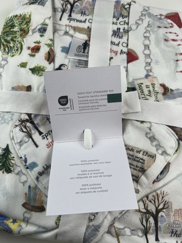 Pottery Barn Teen Buddy The Elf Flannel Pajama Set - Large - New With Tags - Bild 5 von 6