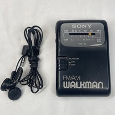 Sony Walkman SRF-39 FM AM Portable Radio Belt Clip Tested Working Headphones
