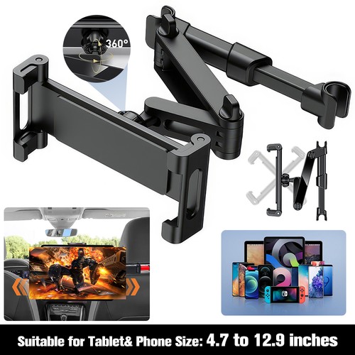 360° TABLET HALTER AUTO HALTERUNG KFZ KOPFSTÜTZE RÜCKSITZ IPAD GALAYX UNIVERSAL - Bild 16 von 16