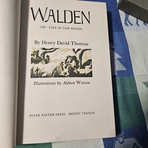 Walden Or Life In The Woods By Henry David Thoreau -Hardcover in Slipcase - Imagen 6 de 11