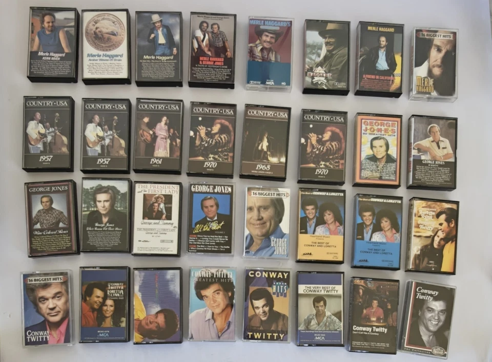 LOT  of 152 Vintage Cassette Tapes- Majority Country-Preowned ALL in PICTURES  - Image 2 of 4
