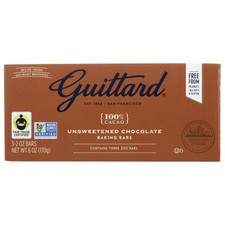Chocolate Unsweetend Baking Bar 6 Oz(Case Of 12) By Guittard