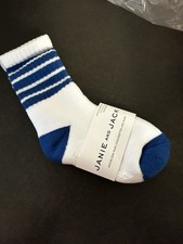 Janie and Jack Toddler Boys 12-24 Months Athletic Striped Crew Socks