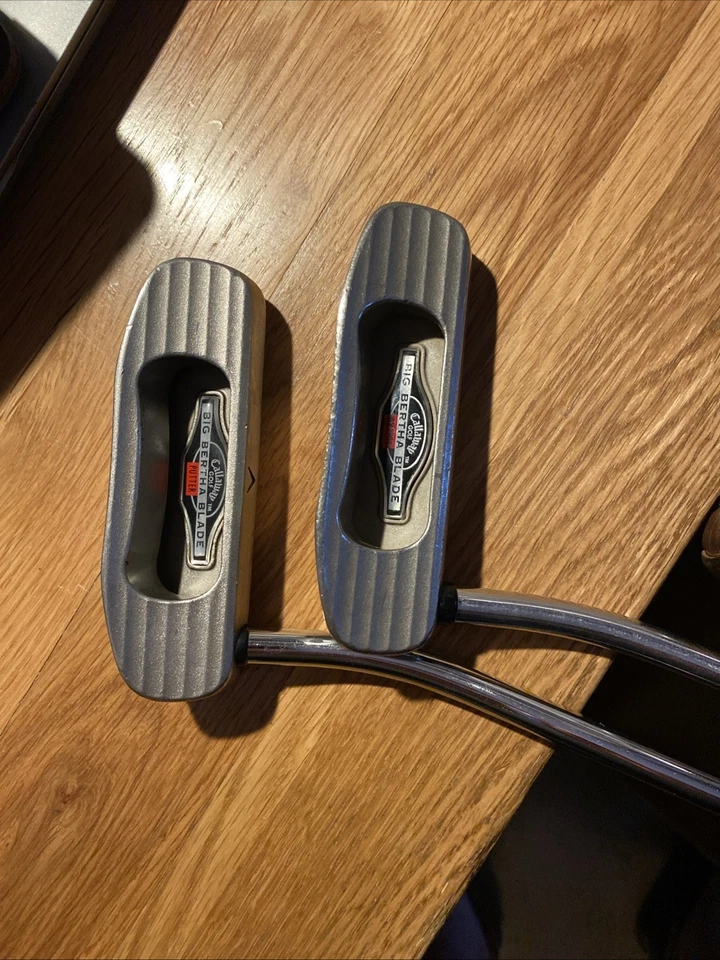 A pair of Rare original CALLAWAY BIG BERTHA BLADE GOLF PUTTERS LEFT HANDED - Image 2 of 4