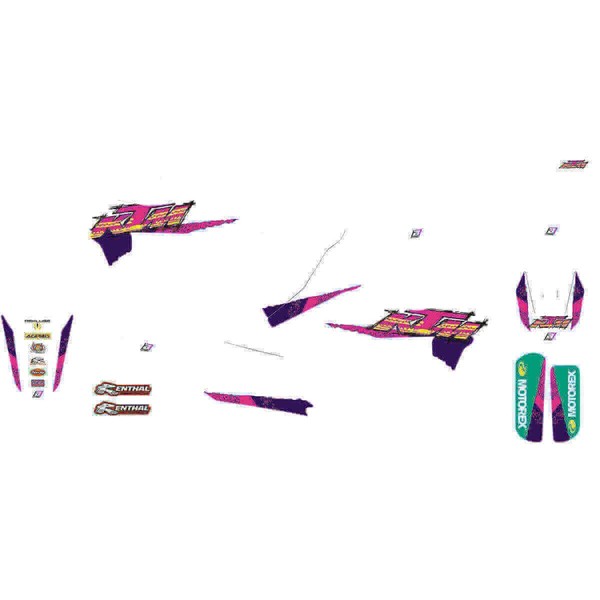 KTM Sx/Sxf/Excf/Xcf Dekor Kit Blackbird Retro 2547AA-image