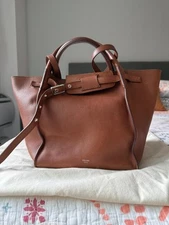 Authentic CÉLINE Big Bag Small – Tan Smooth Calfskin with Long Strap