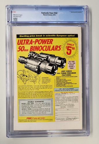 Fantastic Four #162 CGC 7.0 losa nueva - envío y devolución combinados en compra múltiple - Imagen 3 de 3