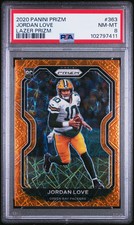 2020 Panini Prizm #363 Jordan Love Lazer Prizm PSA 8