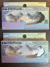 Ioni Be Kind To Your Mind 3D Faux Mink Lashes Anime Fox Eye Crisscross 2 Sets