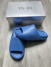 YEEZY YS-01 Blue Slide Sandals Men's US 11 EU 45 Logo Slip On Solid