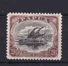 PNG3355) Papua 1907-10 Lakatois Large Papua wmk sideways perf 11 2/6d Black
