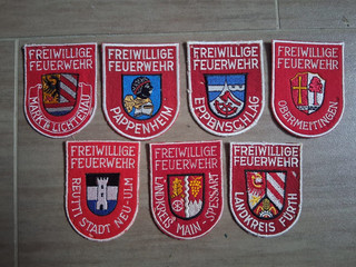 Ärmelabzeichen Konvolut Freiwillige Feuerwehren Bayern