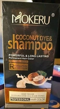 Mokeru Coconut Dye & Shampoo Hair Color 04 Grape Red 3 In 1 Black SEALED