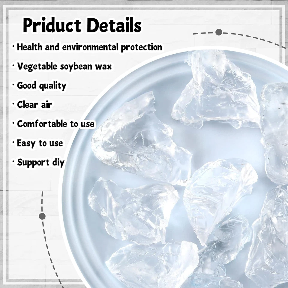 Vela de gel de 6,6 lb para hacer cera transparente hecha a mano vela de gelatina de alta densidad Foto 4 de 4