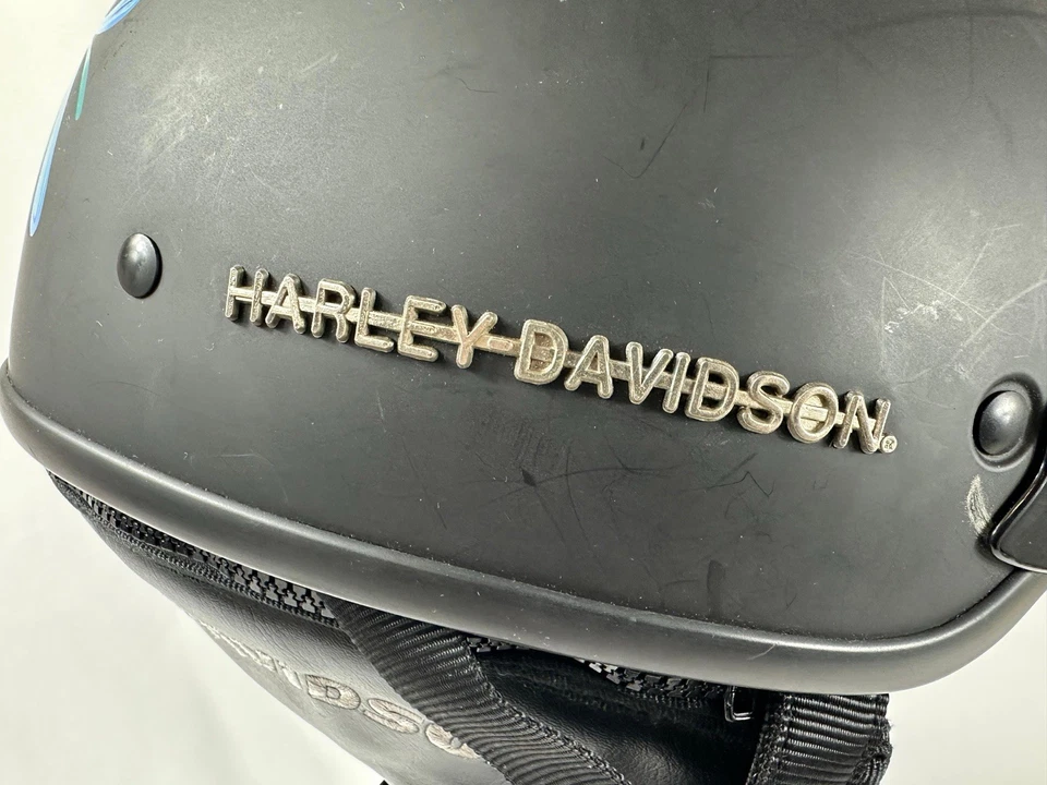 Casco Harley-Davidson Midway DOT pequeño S Black Fish Art AGV de colección Foto 4 de 4