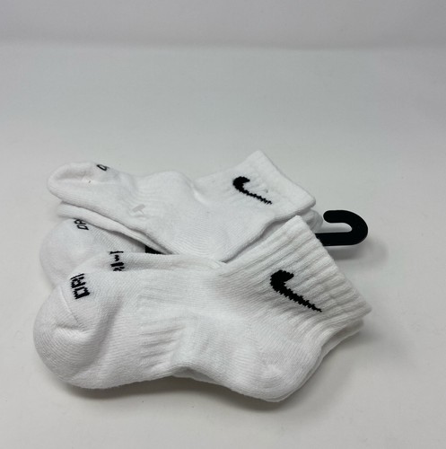 Nike Dri-FIT Performance Basics Little Kids' Quarter Socks 5 Pairs - Size 10c-3c - Picture 4 of 6