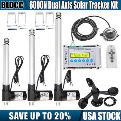 DC12V 6000N Linear Actuator Anemometer System for Solar Panel Tracking Dual Axis