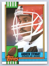 1990 Topps Andrew Stewart #173 Cleveland Browns