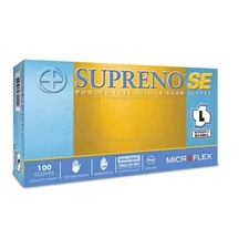 Microflex Supreno SE Large Nitrile Disposable Gloves 100 Count Blue Box