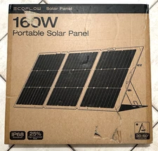 EcoFlow EFSOLAR160W-N 160W Portable Solar Panel w/ Adjustable Angle Brand New 
