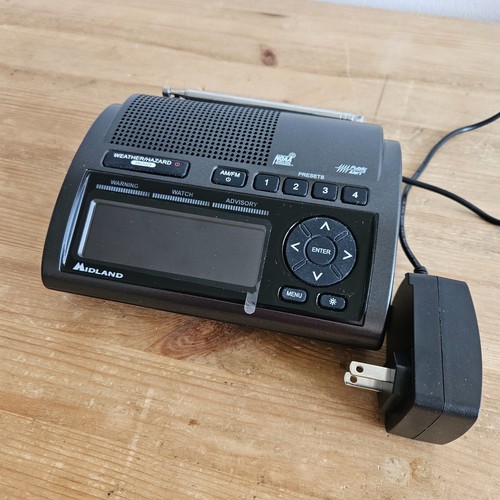 Midland WR400 Deluxe NOAA Notfall AM/FM Wetterwarnung Radio (funktioniert LESEN)