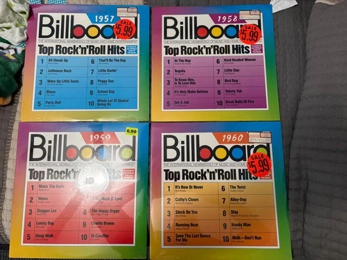 elvis presley lp billboard hits 1957,1958,1959,1960 sealed elvis on all