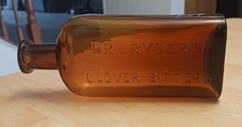 Dr. Ryder's Clover Bitters bottle 