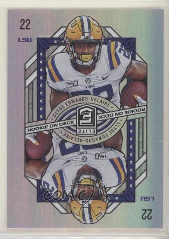 2020 Panini Donruss Elite Rookie On Deck Clyde Edwards-Helaire #17 4z8