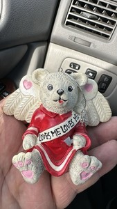 VINTAGE 1997 ANGEL BEAR ORNAMENT "LOVES ME LOVES ME NOT" EXCELLENT CONDITION!