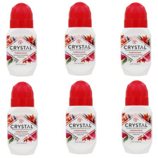 Crystal Mineral-Enriched Deodorant Roll-On Pomegranate 2.25 fl. oz Pack of 6 