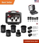 Automotive 5-Piece Spindle Nut Socket Set - Professional Grade with Storage Case