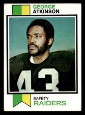 George Atkinson 1973 Topps Card #187 Oakland Raiders