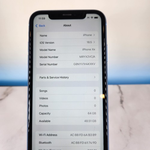 Apple iPhone XR 64 Go Bleu (Désimlocké) - Photo 5 sur 5