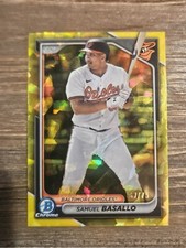 2024 Bowman Chrome Sapphire Yellow Samuel Basallo #67/75 Orioles 🔥TOP PROSPECT